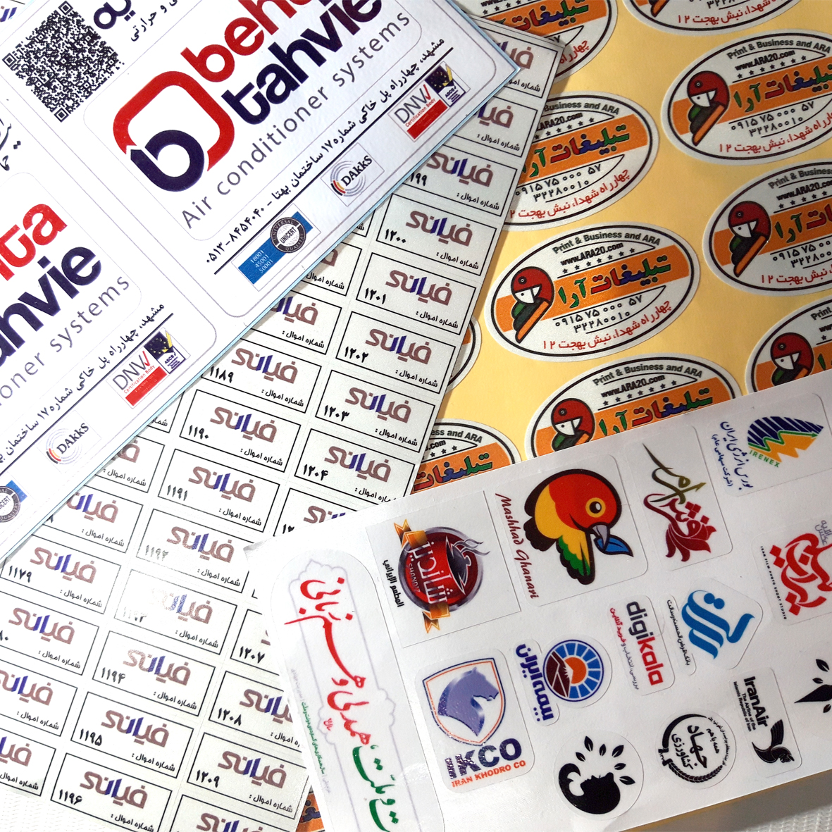 چاپ و برش برچسب